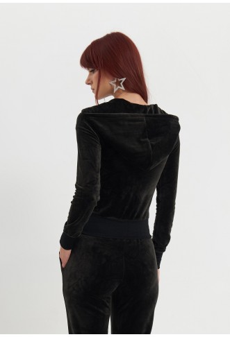 Zip-up sweatshirt - black