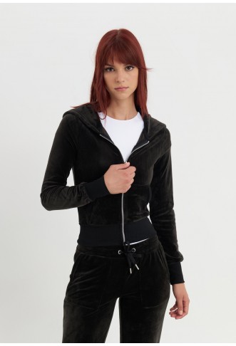 Zip-up sweatshirt - black