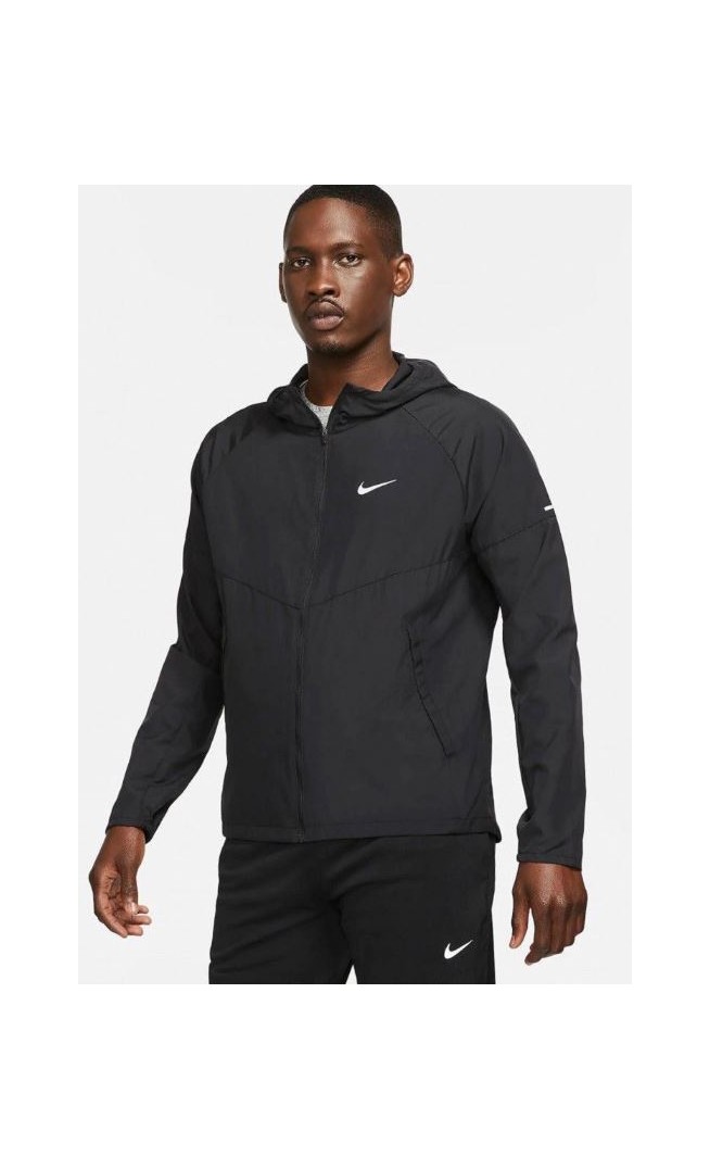 Nike Repel Miler Black Running Hooded Jacket For Men