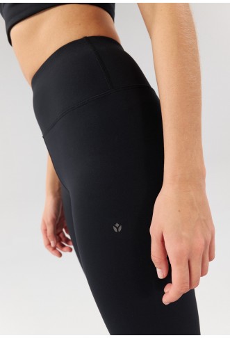 ESSENTIAL HIGH RISE FLARED - Leggings - black