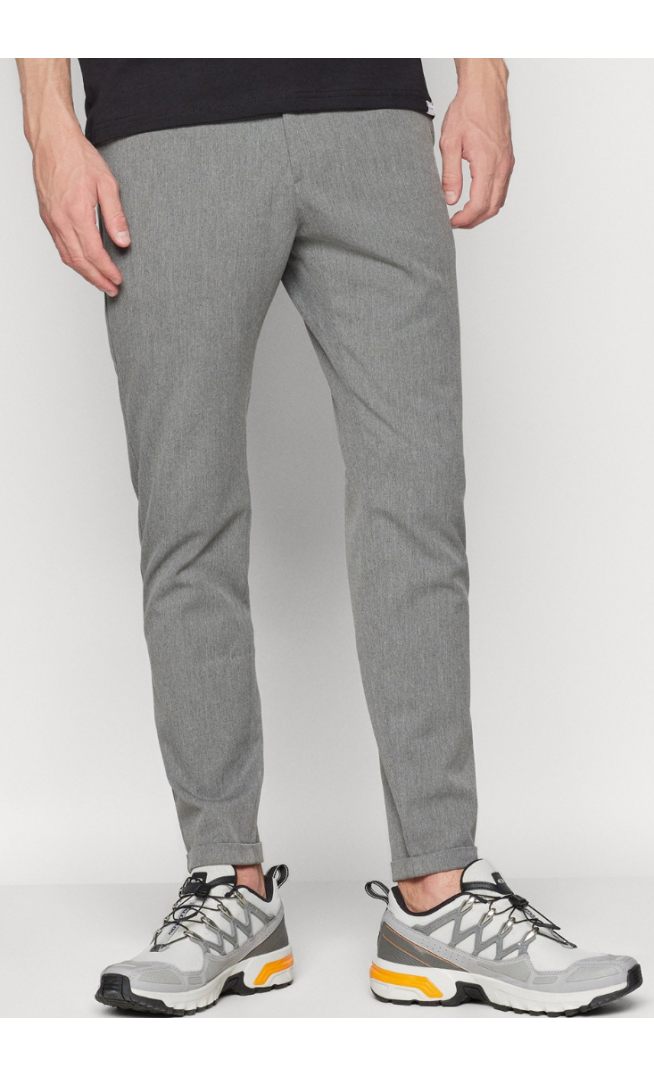 COMO SUIT PANTS - Trousers - grey melange