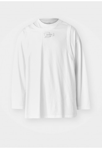 DECONSTRUCTION UNISEX - Long sleeved top - white