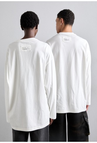 DECONSTRUCTION UNISEX - Long sleeved top - white