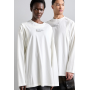 DECONSTRUCTION UNISEX - Long sleeved top - white