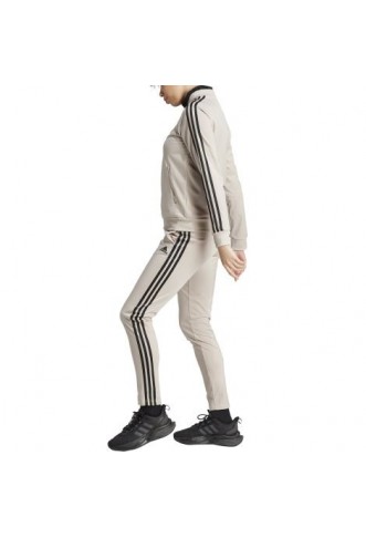 Adidas Women's Tracksuit Essentials 3-Stripes Beige