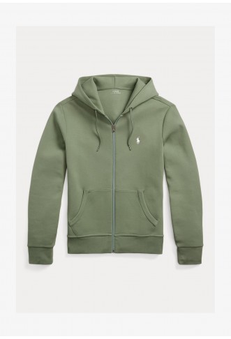 FULL ZIP HOODIE - Sweat jacket - cargo green