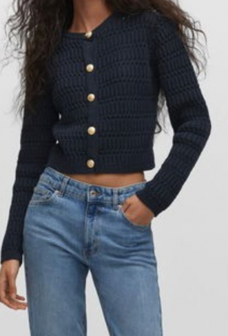 Knitted Cardigan With Jewel...