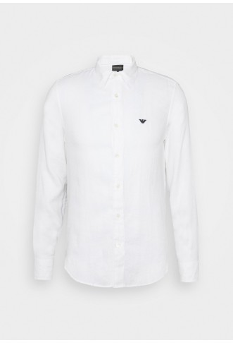 EXCLUSIVE CONTRAST LOGO - Shirt - whiite