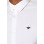 EXCLUSIVE CONTRAST LOGO - Shirt - whiite