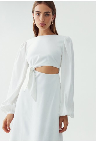 BECKAH MIDI - Day dress - white