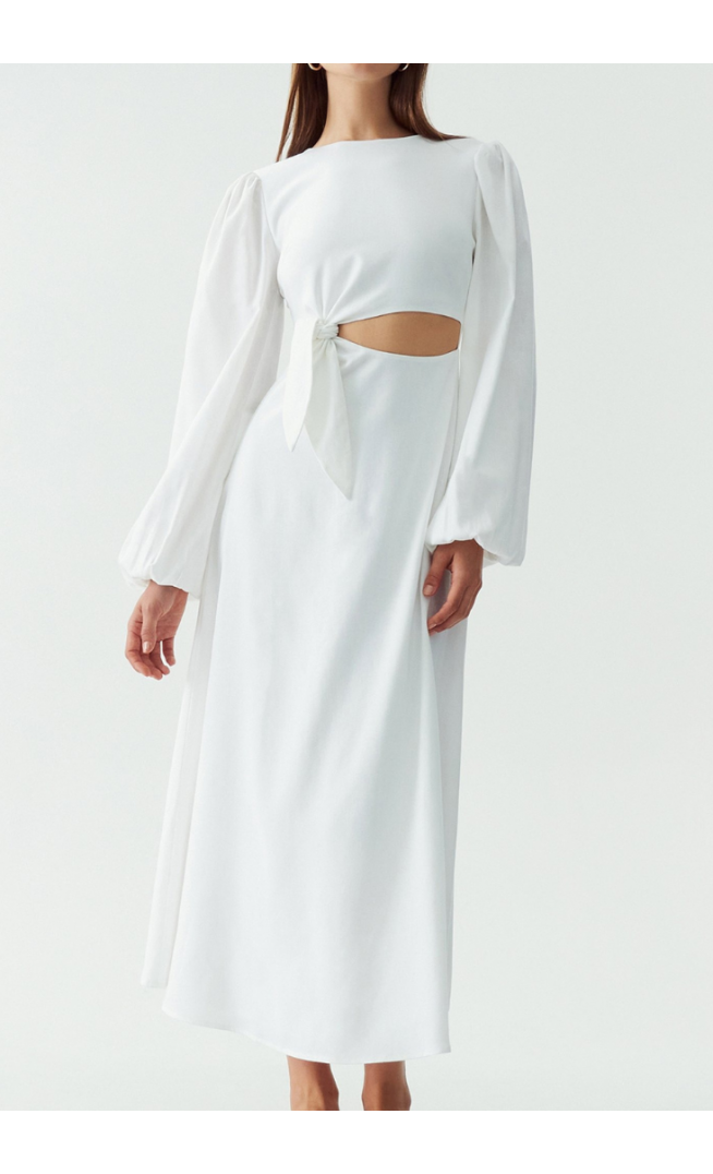BECKAH MIDI - Day dress - white