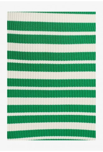 SPRINZY - Jumper dress - green and white stripe