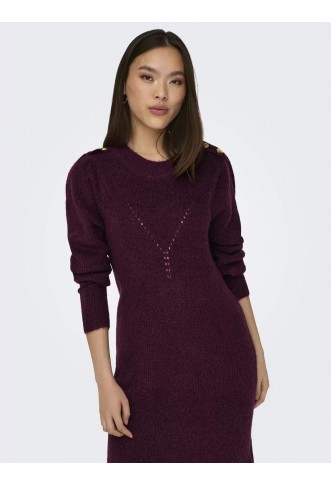 ONLCYRUS LS BUTTON DRESS EX KNT