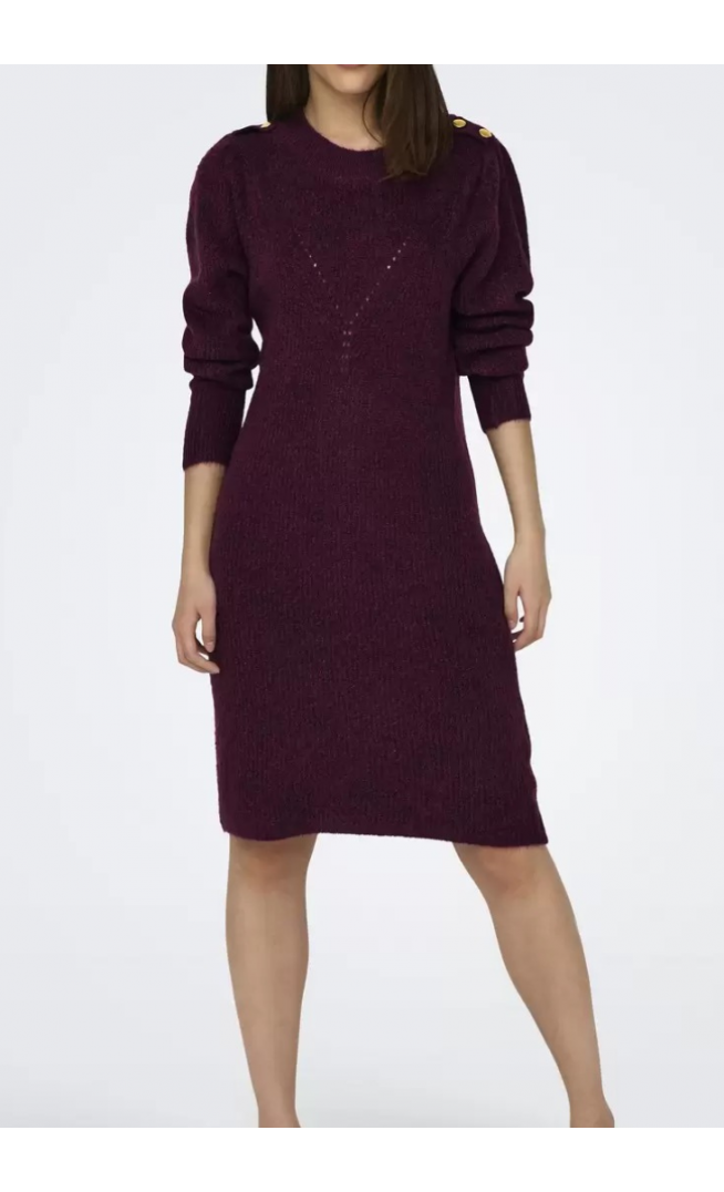 ONLCYRUS LS BUTTON DRESS EX KNT