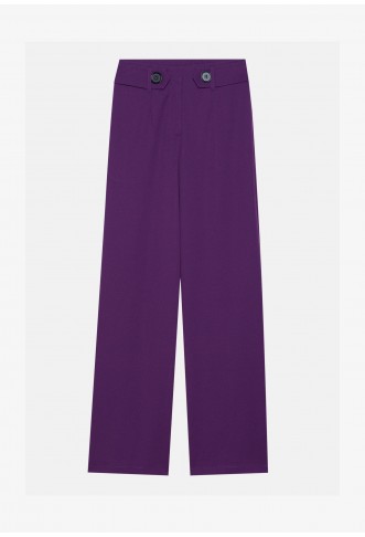 Trousers - dark purple