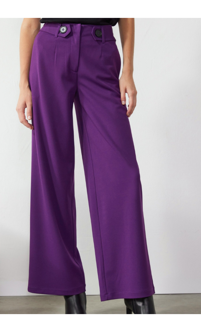 Trousers - dark purple