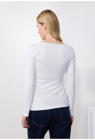 Long sleeved top - white