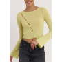 Long sleeved top - light yellow