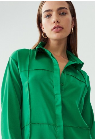 KRISTA - Button-down blouse - green