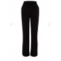 Black Wide Leg Woven Trousers