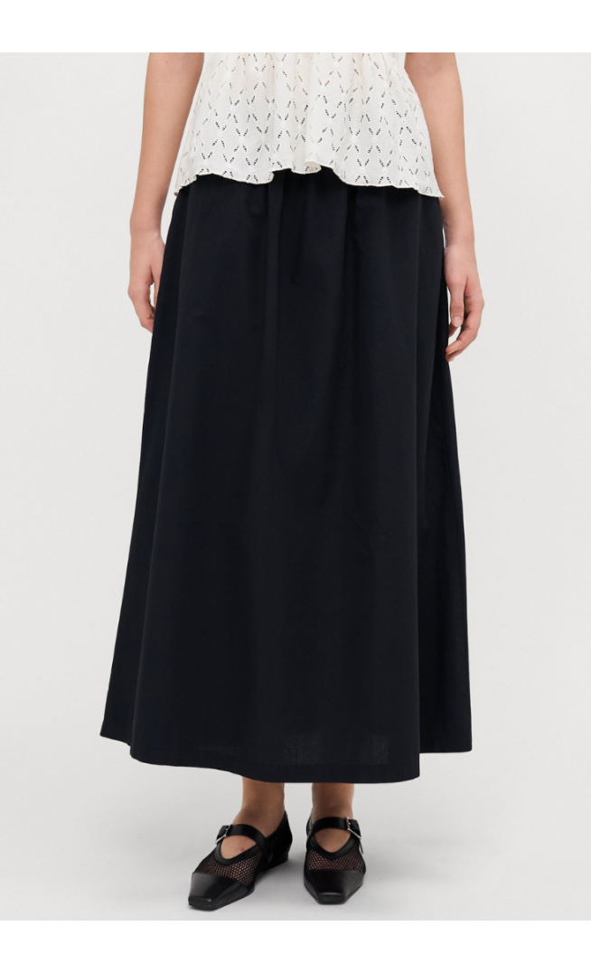 VMCHARLOTTE ANKLE SKIRT - Maxi skirt - black