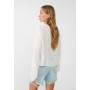 Embroidered flowing blouse