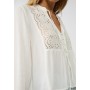 Embroidered flowing blouse