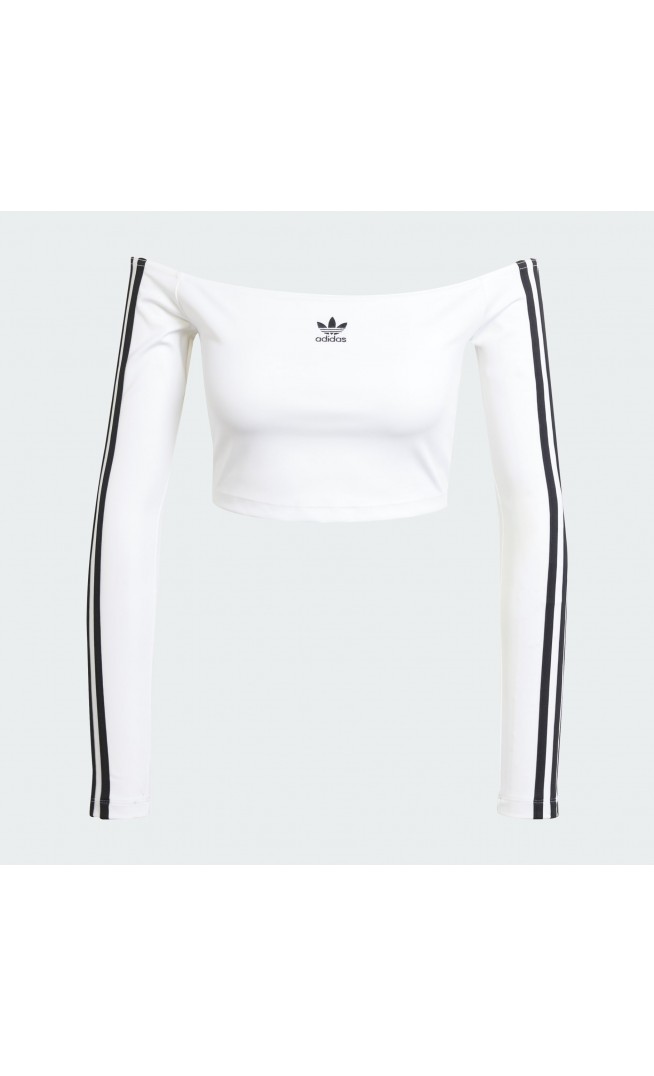 Adicolor Off Shoulder Long Sleeve Tee
