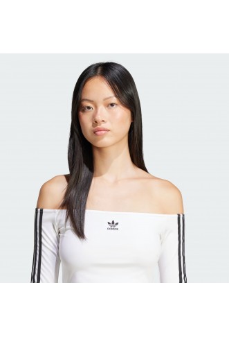 Adicolor Off Shoulder Long Sleeve Tee