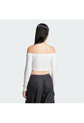 Adicolor Off Shoulder Long Sleeve Tee
