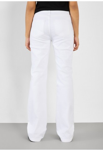 Flared Jeans - white denim