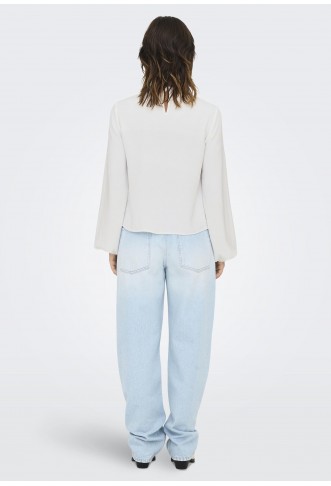 ONLMETTE FRONT - Blouse - cloud dancer