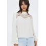 ONLMETTE FRONT - Blouse - cloud dancer