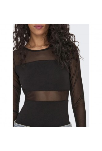 Onlesther L/S Mesh Bodystocking Jrs Noos black
