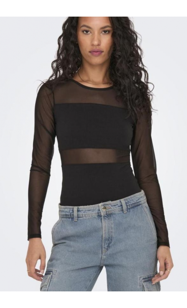 Onlesther L/S Mesh Bodystocking Jrs Noos black