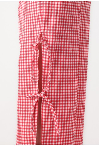 NMDIMITRA TIE CHECK PANT - Trousers
