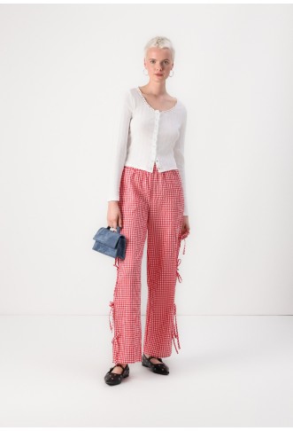 NMDIMITRA TIE CHECK PANT - Trousers