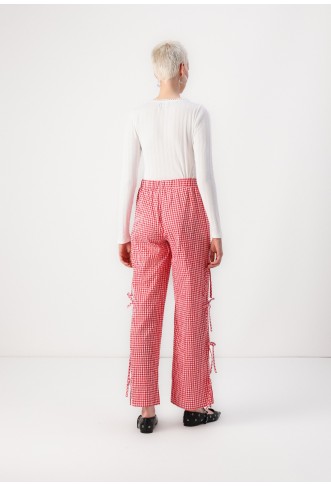 NMDIMITRA TIE CHECK PANT - Trousers