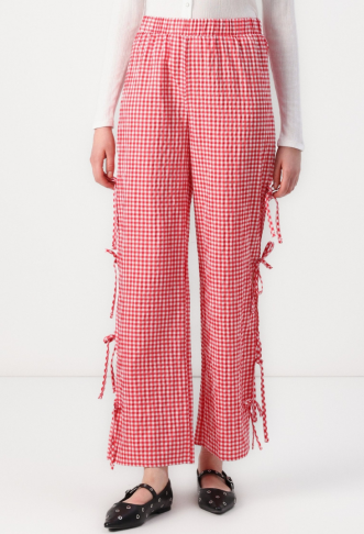 NMDIMITRA TIE CHECK PANT -...