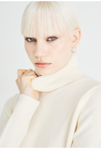 VMBOOM ROLLNECK DRESS - Jumper dress - birch melange