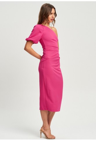 CAROLIN MIDI - Cocktail dress / Party dress - hot pink