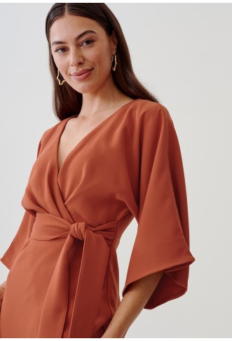 SIGNORA MIDI - Day dress - burnt orange