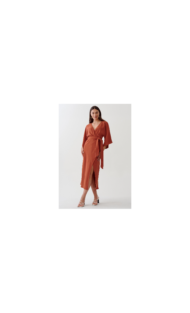 SIGNORA MIDI - Day dress - burnt orange