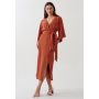 SIGNORA MIDI - Day dress - burnt orange