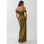 DOMINO - Maxi dress - dark olive