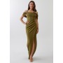 DOMINO - Maxi dress - dark olive