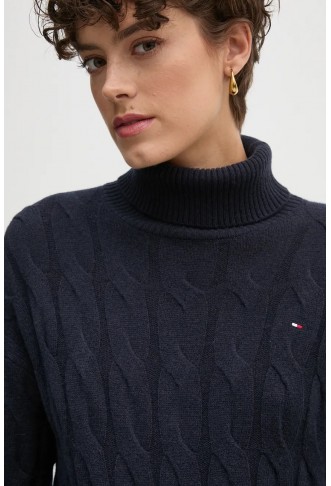 Women's light blue with turtleneck