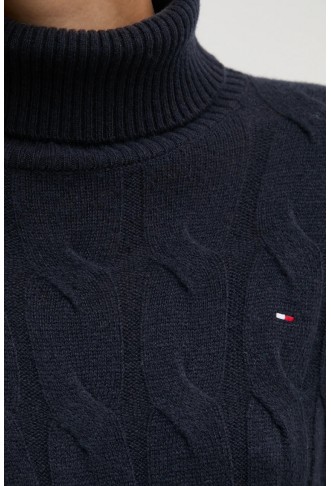 Women's light blue with turtleneck