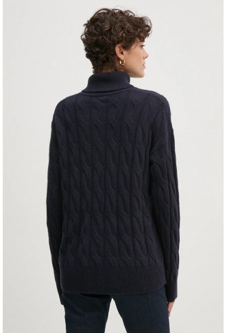 Women's light blue with turtleneck