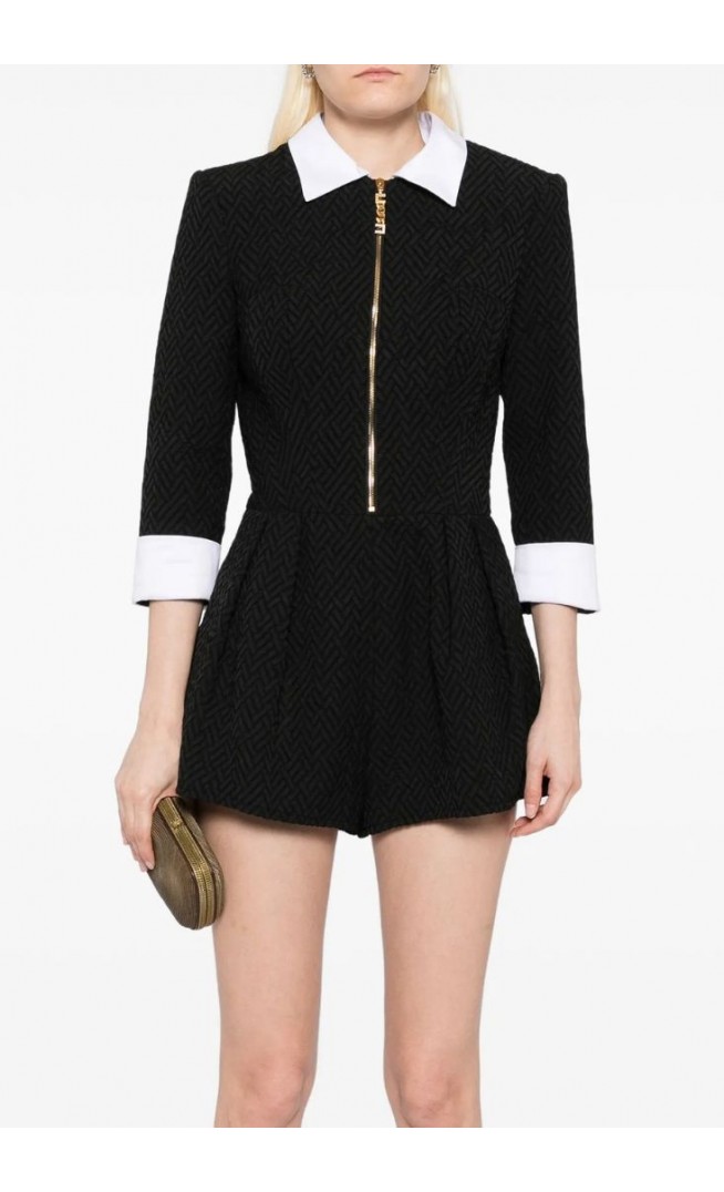 herringbone tweed playsuit